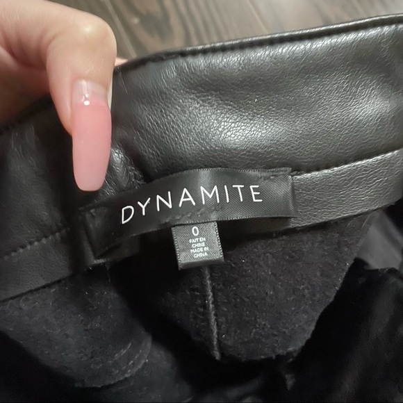 DYNAMITE faux leather pants - Picture 2 of 2